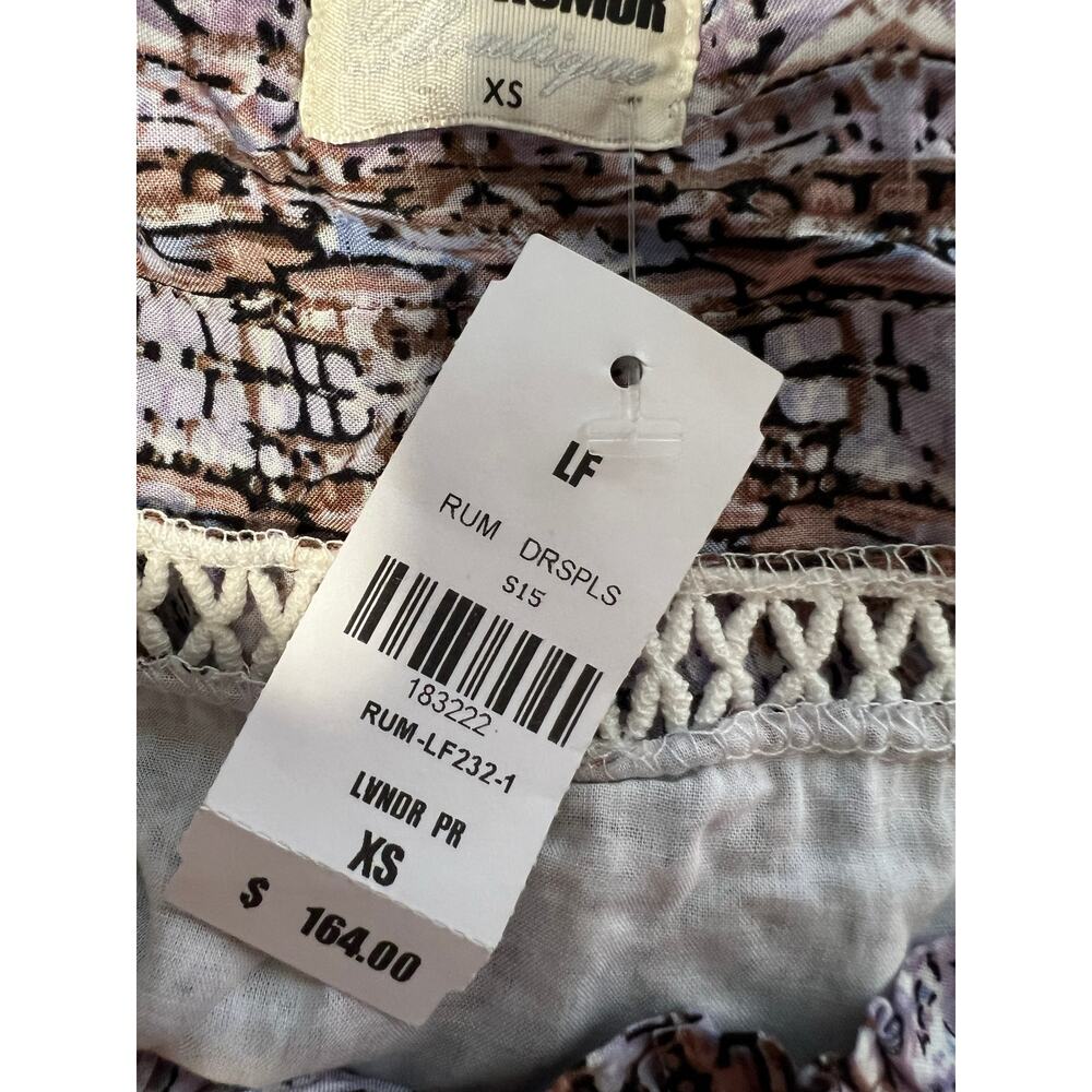 NWT Rumor Boutique Women's Off Shoulder Boho Crochet Romper Purple Size XS - Picture 13 of 14